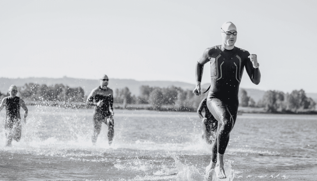 TOUGHMAN Westchester Triathlon Swim transition